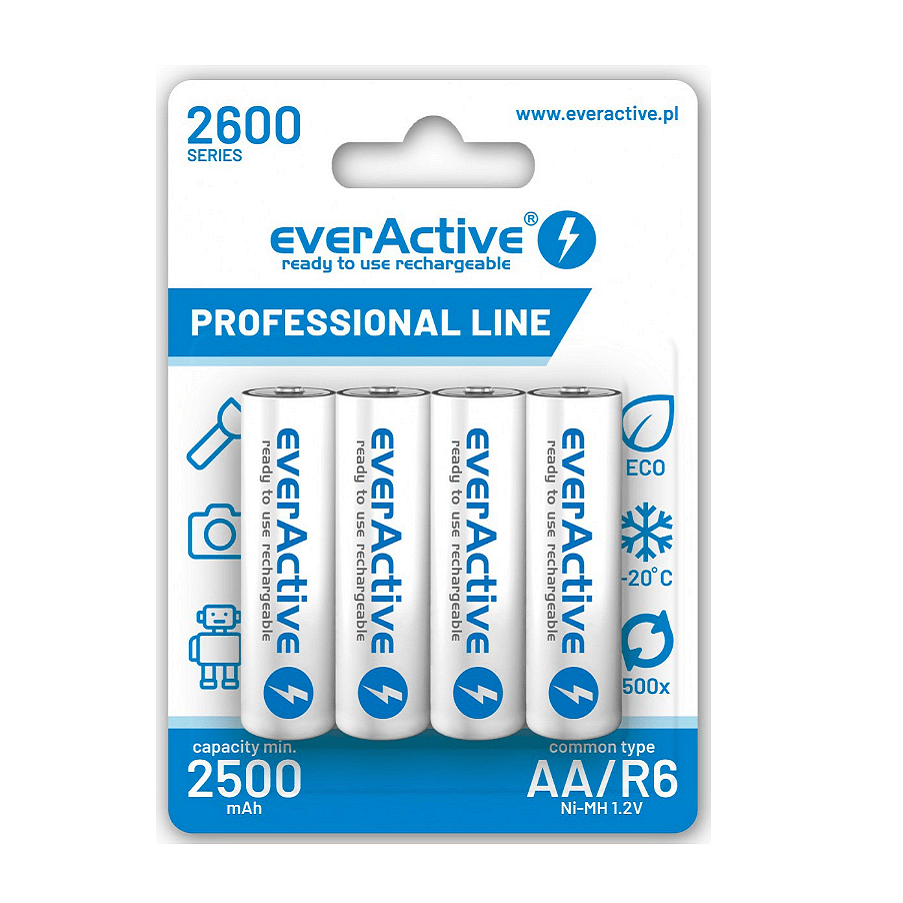 EverActive Ni-MH R6 AA 2500 mAh Professional line